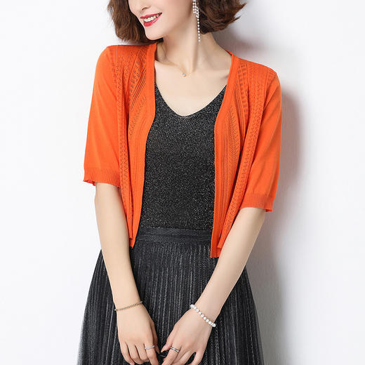 CC-LL-1645夏季搭配吊带裙子小披肩女士2025新款冰丝防晒开衫上衣服 商品图1