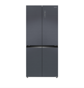 美菱 冰箱 BCD-458WP9B 458升 十字四门 嵌入式 风冷 变频 一级能效收 全空间净化 玻璃面板 月影灰颜色