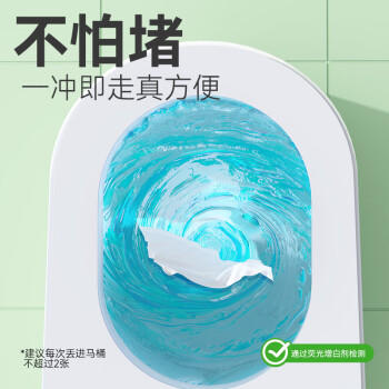漫花艾草湿厕纸家庭装80抽*6包清洁湿纸巾湿巾 可搭配卫生纸卷纸使用 /家庭清洁/纸品 /清洁纸品 /湿厕纸 商品图4
