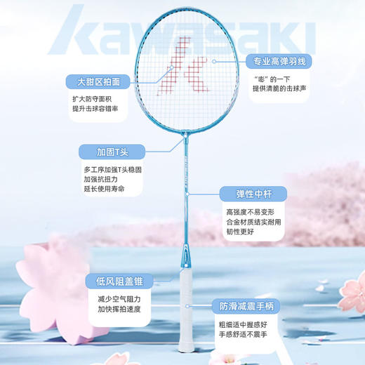 川崎 羽毛球双拍 IRON-007 商品图1