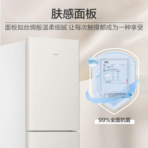 海尔（Haier）190升风冷无霜二门两门双门节能小户型家用电冰箱租房冷藏冷冻BCD-190WGHC2E9GL 商品图0