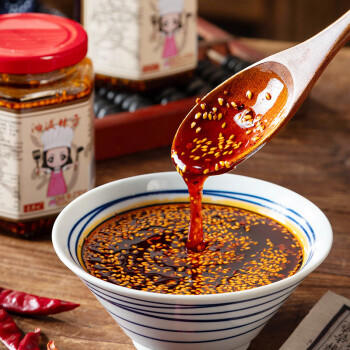 爱蜀味油泼辣子230gX2瓶 四川特产辣椒油 香辣拌菜熟油辣子 /粮油调味 /调味品 /调味油 商品图0