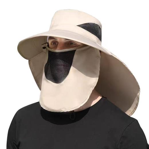 【夏日出行必备🔥】UPF50+防晒黑科技🌞一顶搞定遮阳+护颈+防紫外线！钓鱼露营全能神器💪户外遮脸护颈大檐防晒帽 男士可拆卸防紫外线遮阳太阳帽 披肩钓鱼帽 商品图4