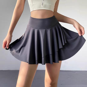 跃牌【安琪拉系列】凉感防晒瑜伽短裙带口袋显瘦透气跑步健身网球裙DQ-011