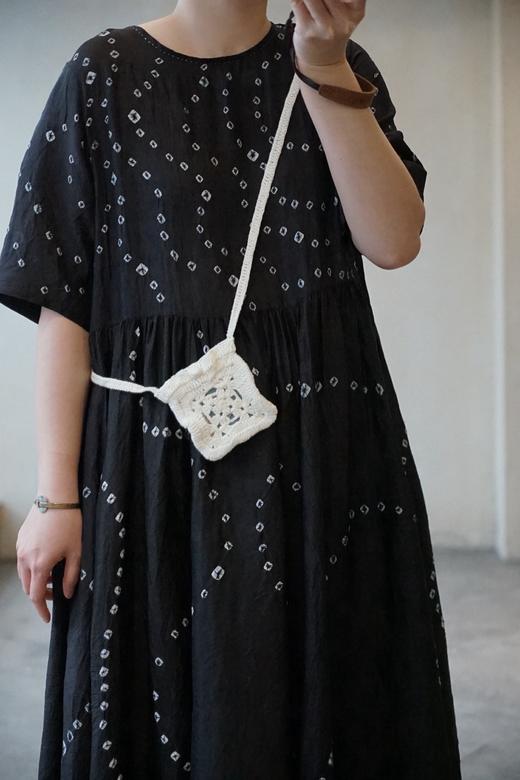 MAKU textiles｜真丝扎染高腰节连衣裙 商品图4