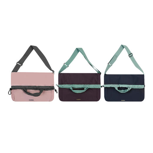 【品牌直发-福利特惠】ACMEITEM爱棵米-户外挎包大容量拼色束口抽绳旅行双用斜挎手挎包GAG3510400A 商品图4