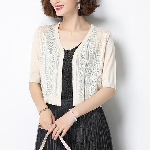 CC-LL-1645夏季搭配吊带裙子小披肩女士2025新款冰丝防晒开衫上衣服 商品图2