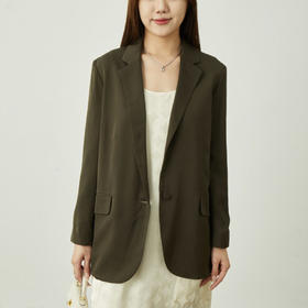 「K」洛诗琳05243气质阔版西装外套2025翻驳领真丝西装外套82937
