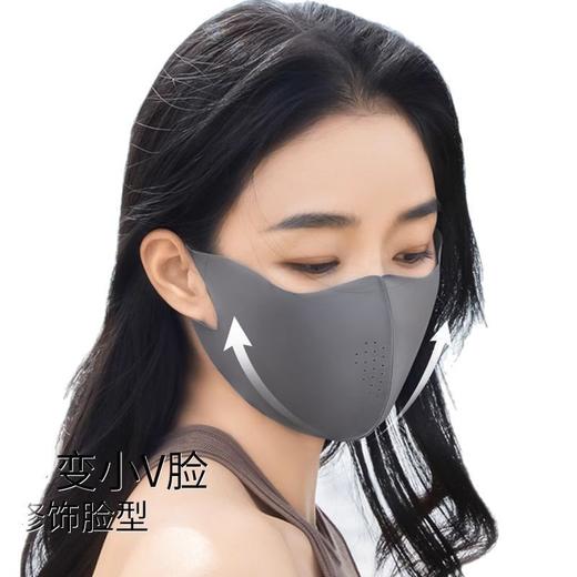「9.9到手4只！冰丝防晒口罩」3D无痕冰丝女遮阳遮脸男夏季防晒面罩护眼角透气口罩配饰 商品图4