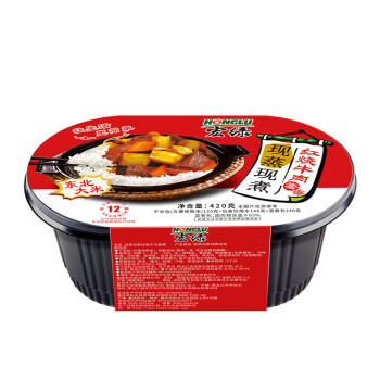 宏绿（HONGLU）自热米饭 红烧牛肉420G大分量户外团建方便速食米饭午餐夜宵 /粮油调味 /方便食品 /方便米饭 商品图4