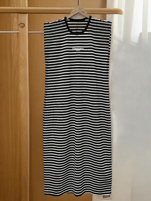 【限八一促】福利推荐~｛ 连衣裙系列 ｝品质韩国条纹无袖夏新款法式慵懒风宽松显瘦连衣裙-喜出 商品图2