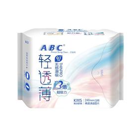 ABC 极薄棉柔 卫生巾240mm*8片/包