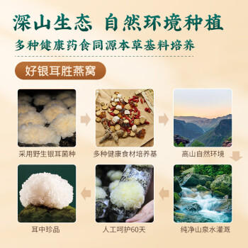 半山农有机免煮银耳碎 即食本草银耳早餐冲泡免洗免煮易出胶代餐送礼40g /粮油调味 /南北干货 /菌菇干货 商品图1