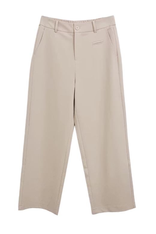 VIVIAN LIU A2535001 25夏季新款斜插兜腰部拉链直筒休闲宽松长裤 商品图5