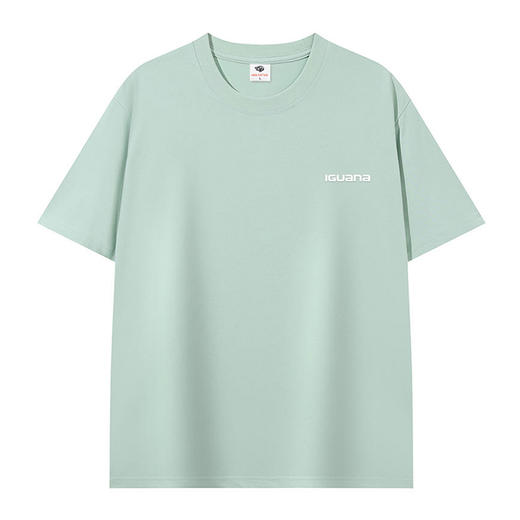IGUANA 凉感系列 索罗娜 Sorona棉质凉感字母LOGO 凉感抑菌 吸湿排汗 速干透气 纯色多色可选 情侣款 男女同款夏季宽松正肩版型 亲肤透气百搭短袖T恤IGA18230 商品图10