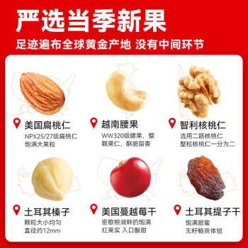 沃隆活力每日坚果750g/30袋坚果礼盒办公室休闲零食大礼包干果礼品 商品图2