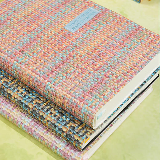 趁早编织系列自填日期效率手册A6口袋本便携自律打卡手账本高颜值办公日程本每日计划本笔记本子记事本 商品图2