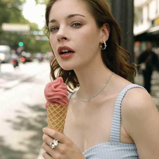 【蔡文静于文文同款】alodia.co 品牌直发 熔岩耳环 复古肌理感大圈hoop百搭量感存在感 商品图2