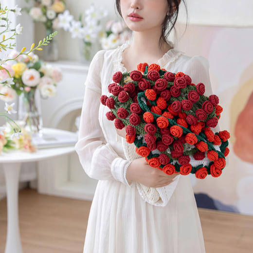 网红花束毯线材组合-5股棉版 商品图0