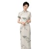 GX传统国风中式长款改良旗袍2025新款年轻款女复古短袖日常可穿夏季 商品缩略图4