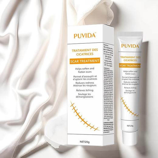 【✨疤痕救星来了！】✨PUVIDA修护膏，软化平滑疤痕，减红止痒，肌肤重回光滑细腻💖」PUVIDA修护膏外用软膏 外贸跨境皮肤乳膏 商品图1