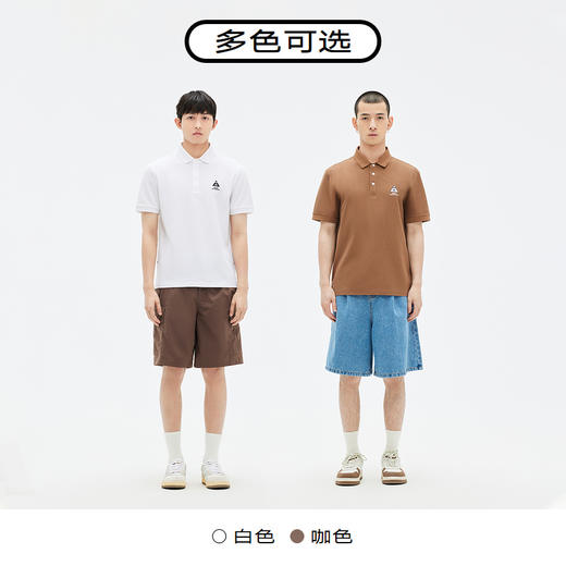 GXG男装 双色简约绣花时尚短袖POLO衫T恤  夏季热卖翻领T恤 商品图3