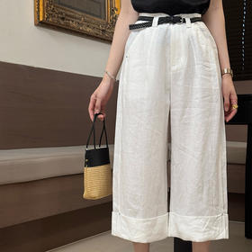 【预售7天】良木礼亚麻中裤（84537）