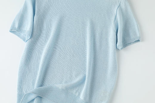 【无缝一体和纸纱圆领T恤】甄选和纸混纺纱线，质地轻盈，透气清爽JZ2531-CC 商品图9