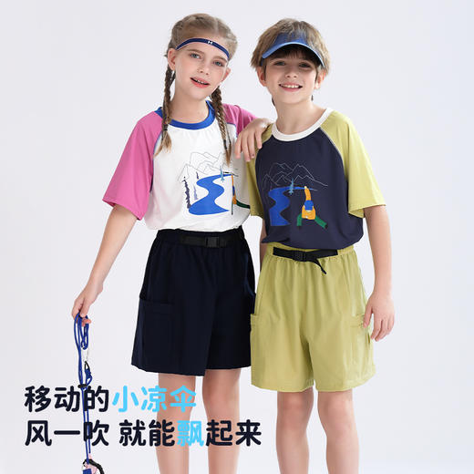 【吸湿速干】2025夏季新品龙之涵「小凉伞」工装短裤 商品图2