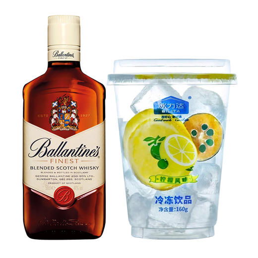 百龄坛特醇威士忌500ml*1+冰力达柠檬味冰杯160g*1 商品图0