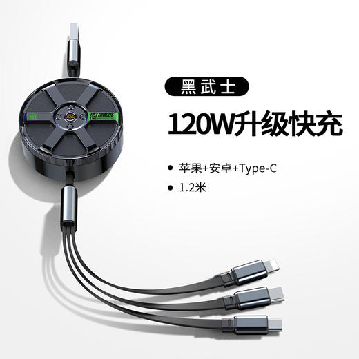 MiNEJONi一拖三收纳车载数据线S17 商品图1