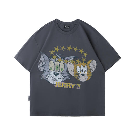 【陈艺文同款】猫和老鼠联名 BJHG不计后果童趣短袖T恤男款夏季凉感速干半袖 商品图4
