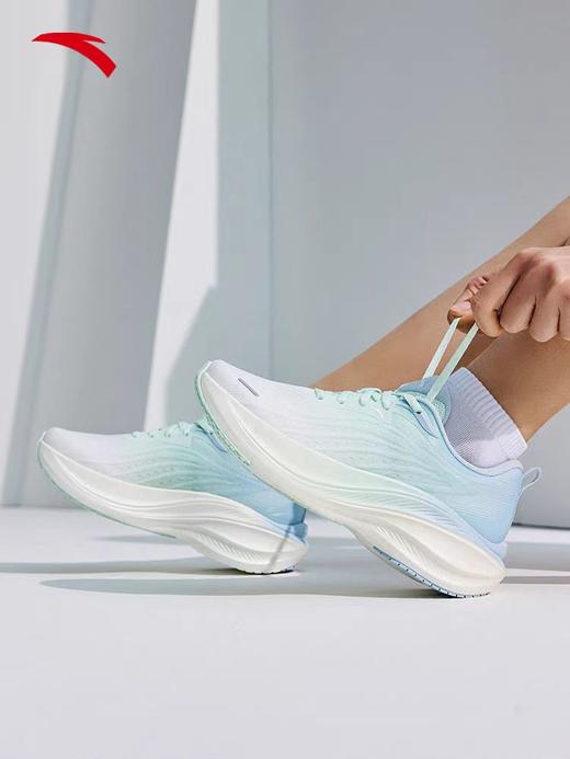 安踏叶子 丨厚底增高跑步鞋女夏季新款减震运动跳绳鞋子122525535 商品图11