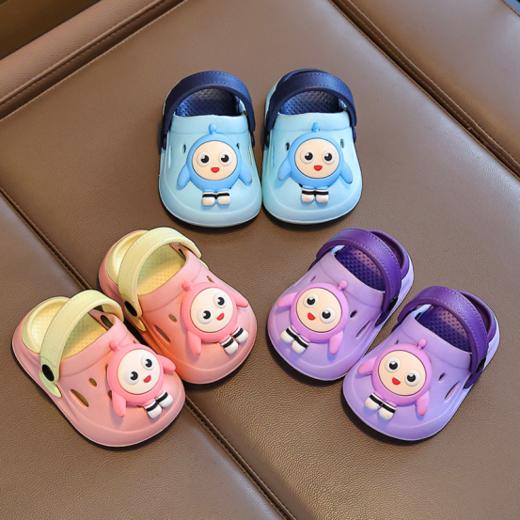 夏天要来啦🌊宝贝的鞋子也该更新啦✌ 【立体卡通蛋仔洞洞鞋】一鞋两穿 👀可当拖鞋也可当凉鞋😎满满的春夏日气息🥰好看又好穿🤭巨舒适不累脚 童趣满满 商品图1