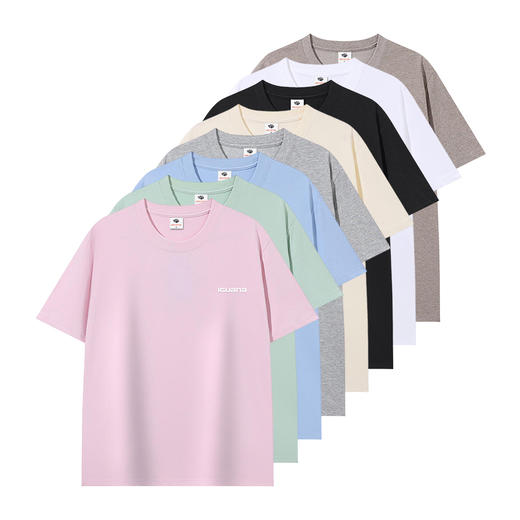 IGUANA 凉感系列 索罗娜 Sorona棉质凉感字母LOGO 凉感抑菌 吸湿排汗 速干透气 纯色多色可选 情侣款 男女同款夏季宽松正肩版型 亲肤透气百搭短袖T恤IGA18230 商品图1