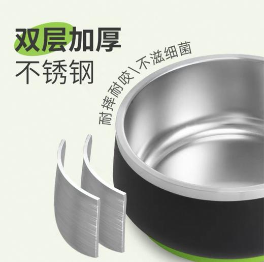 赞维双层304不锈钢猫狗碗 商品图0
