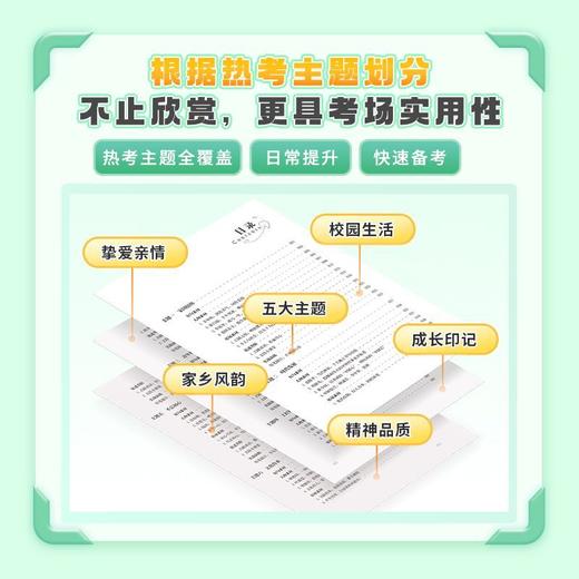 2025年备考一看就能用的作文素材初中版优秀作文素材作文纸条中 商品图1