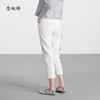 【商场同款】CNT5590 “ 夏季小白裤 ” 棉亚麻舒爽白色小脚裤 商品缩略图3