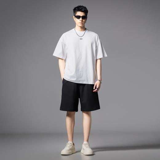 PINLI品立2025夏季新款男士宽松运动直筒短裤潮牌休闲百搭五分裤GD252117401 商品图1