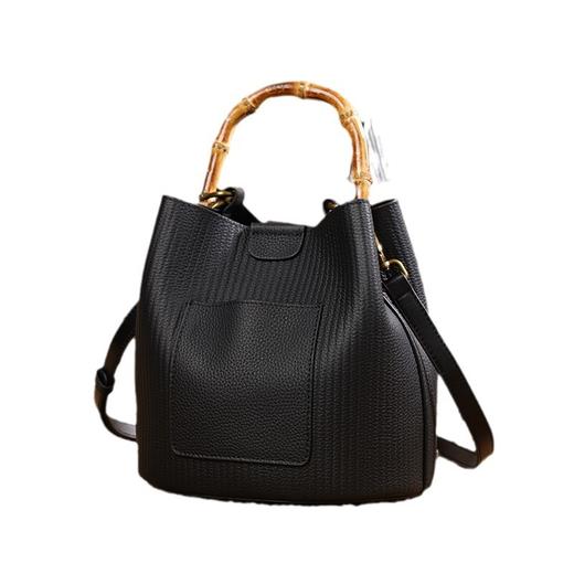 【预售3天】2025新款休闲百搭单肩水桶包女士时尚大气手提包257-D 商品图5