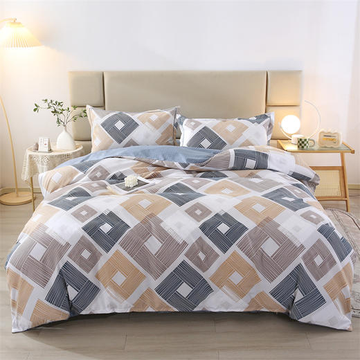 悠梦嘉居韵味江南四件套床上用品印花套件双人200*230四件套1.5/1.8床通用时尚爆款磨毛活性印染 商品图3