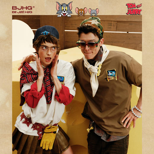 【猫和老鼠联名】 BJHG不计后果美式短袖t恤男款夏季凉感速干半袖 商品图0