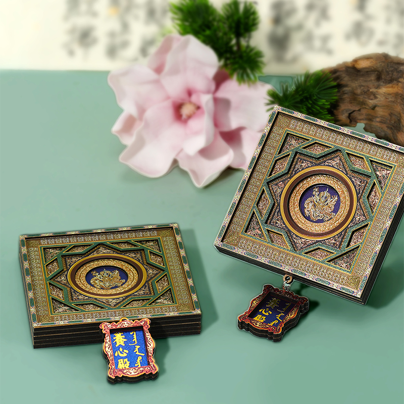 养心殿蟠龙藻井木质冰箱贴