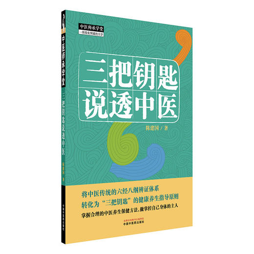 三把钥匙说透中医 陈建国 著 中国中医药出版社 中医师承学堂 六经八纲辨证伤寒杂病论备急千金要方临床医案书籍 商品图4
