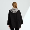 VIVIAN LIU R2443108 25春新款连帽腰部带抽绳对称宽松落肩外套 商品缩略图1