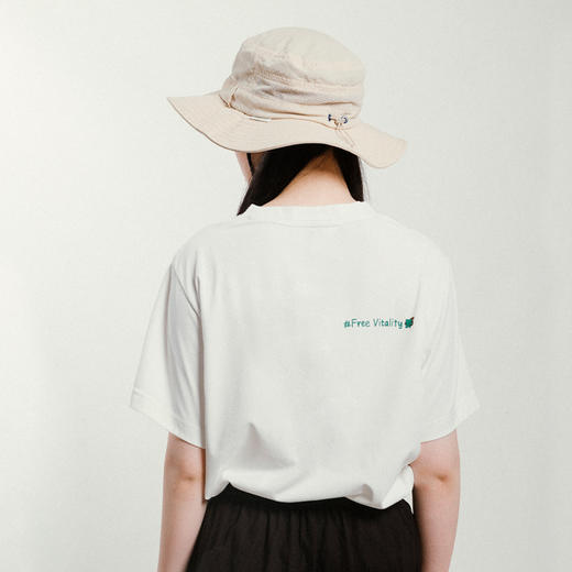 【童品会专属】#ACMEITEM爱棵米 户外四宫格米米T恤圆领宽松印花防晒短袖上衣男女GAG3440762C 商品图3