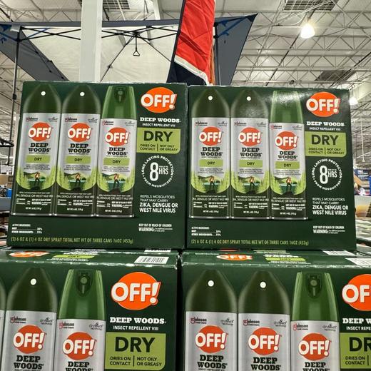 到手价219元 Off 防蚊液Off防蚊液 驱虫水家庭装驱蚊喷雾（170g*2+113g*1） 美国代购，无中文标签，介意慎拍 商品图8