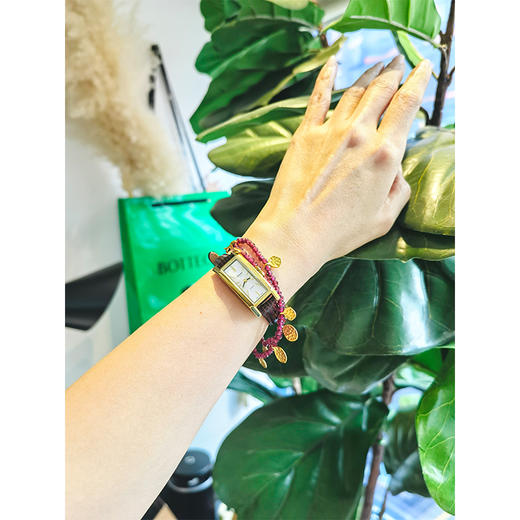 【非质量问题不退，谢谢理解】星璨双辉手链 石榴石红|色泽浓郁 青金石绿|深邃沉稳 点亮手腕的璀璨星光 商品图5