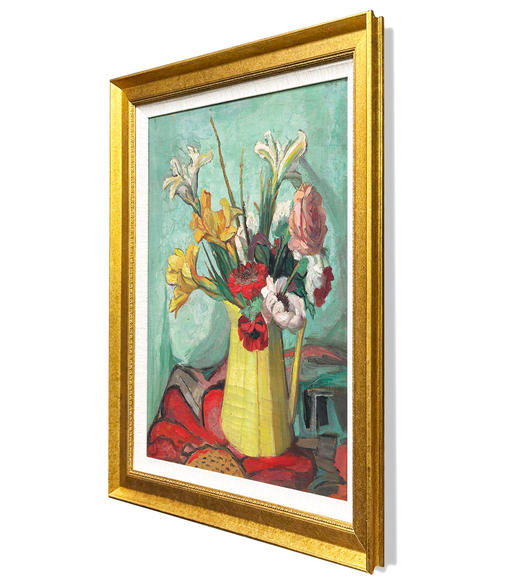 伽罗 JALO 潘玉良挂画-《美人蕉和黄花瓶》 商品图1