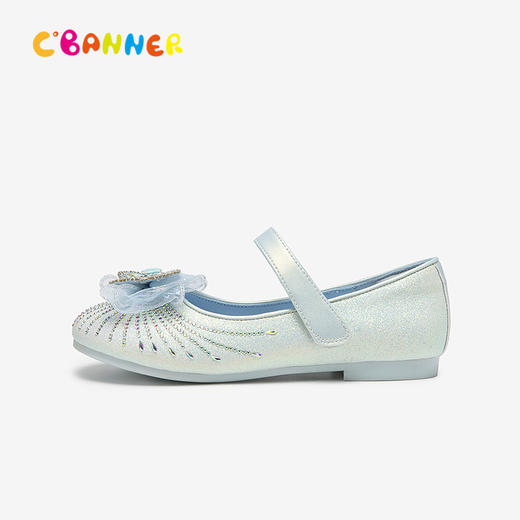 千百度童鞋水晶/水钻鞋公主鞋平底玛丽珍鞋洋气女童A25124120 商品图2